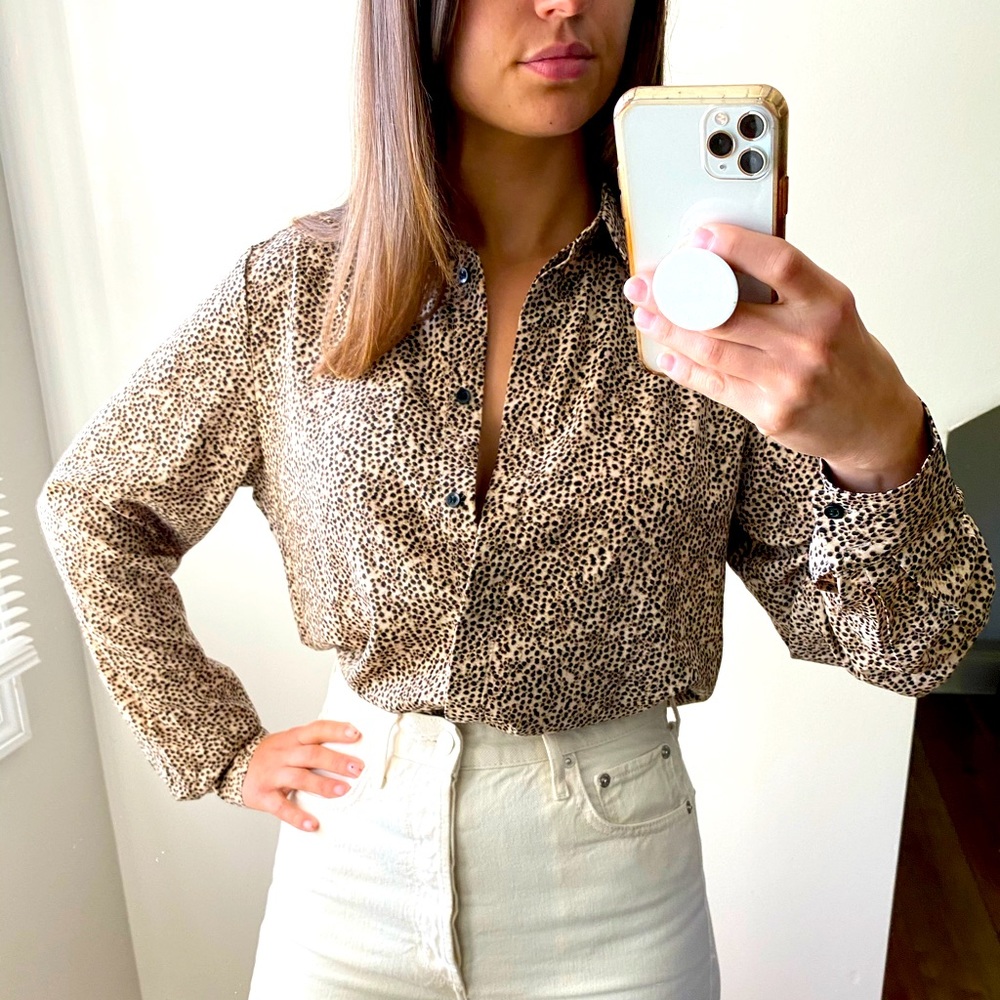 H&M leopard shirt.